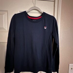 FILA Women's Dark Blue Crewneck Sweater